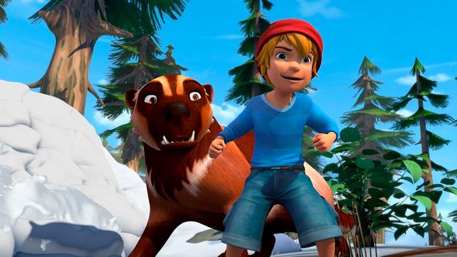 Bild: BR/2016 Studio 100 Animation/Studio 100 NV Es ist gut, einen Freund wie Guilio zuhaben. Er kann sogar einen Wolf in die Flucht schlagen.