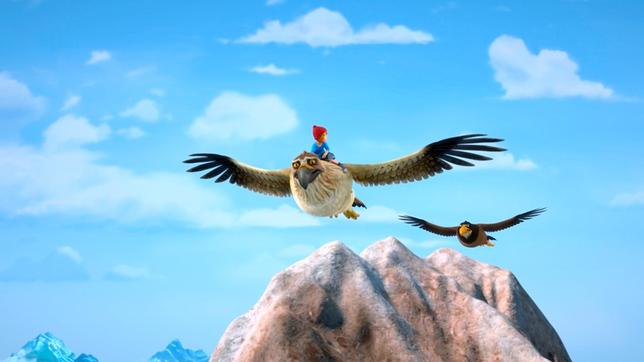 Bild: BR/2016 Studio 100 Animation/Studio 100 NV Gorgo und Nils sind unterwegs, um Martin aus einem Adlernest zu retten.