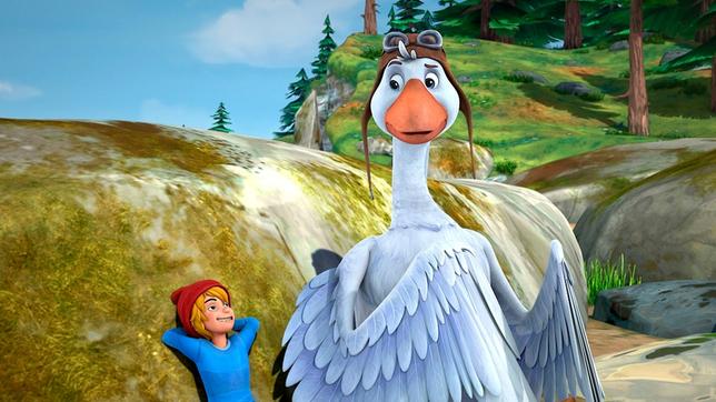 Bild: BR/2016 Studio 100 Animation/Studio 100 NV Nils überredet Martin, dass er Daunenfein seine Gefühle gestehen soll. Sonst ist es vielleicht irgendwann zu spät.