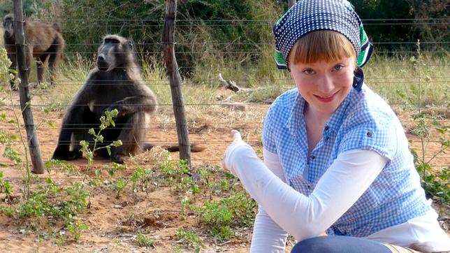 Bild: BR Paula und die wilden Tiere Abu und die Pavianbande