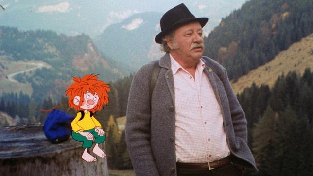 Bild: BR/Infafilm GmbH/Original-Entwurf "Pumuckl"-Figur: Barbara von Johnson Pumuckl und Meister Eder auf einer Bergtour