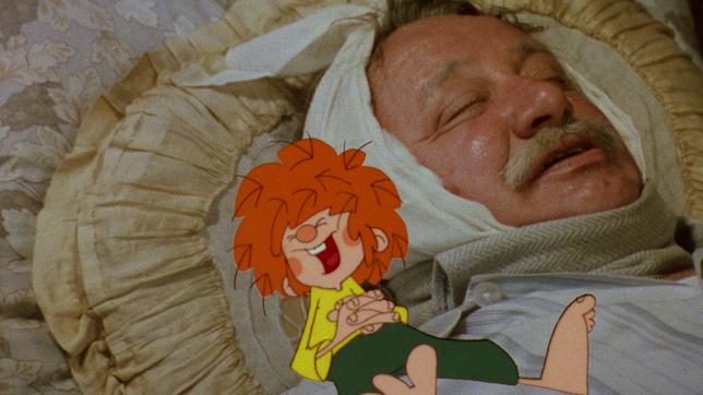 Bild: BR/Infafilm GmbH/Original-Entwurf "Pumuckl"-Figur: Barbara von Johnson Meister Eder liegt krank im Bett.