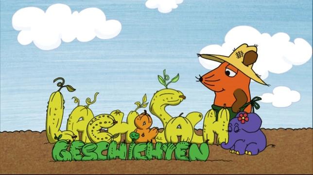 Bild: Das Erste Maus und Elefant auf einem Feld