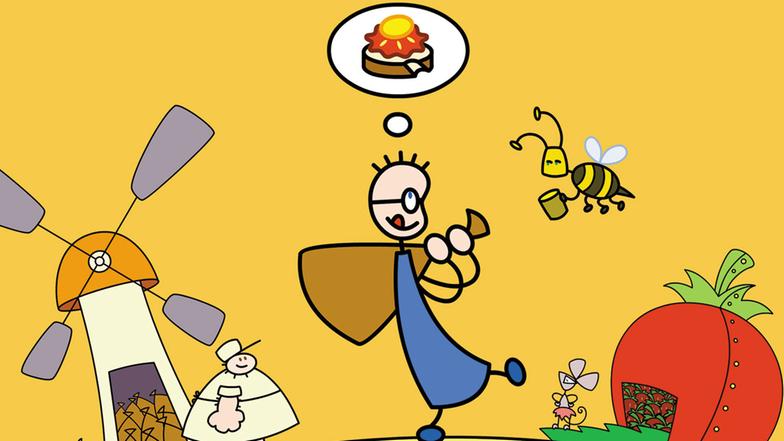 Tom und die Erdbeermaus - Tom und das Erdbeermarmeladebrot mit Honig ...
