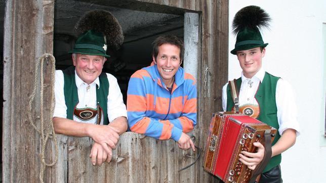 Bild: BR/megaherz gmbh Willi mit Andreas Thaler senior und Andreas Thaler junior