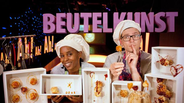 Bild: WDR/Thorsten Schneider Bei "Wissen macht Ah!" geht es heute um Kunst. Genauer gesagt: um Beutelkunst. Das ist kein Rechtschreibfehler sondern ein Fest für die Augen und den Gaumen, denn es geht um Windbeutel.