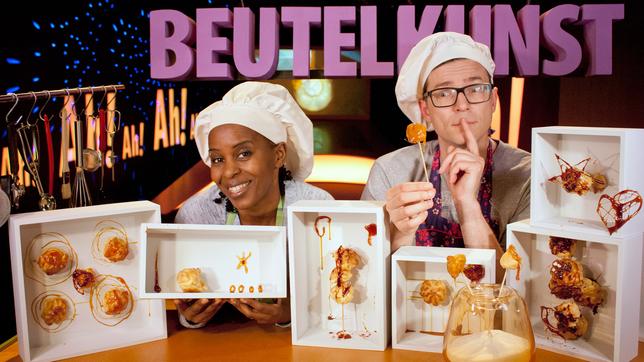 Bild: WDR/Thorsten Schneider Wissen macht Ah! Beutelkunst 06.12.2014: Shary und Ralph