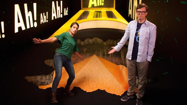 Bild: WDR/Thorsten Schneider Clari und Ralph beschäftigen sich heute mit dem Thema "Der Fluch des Ahaho".