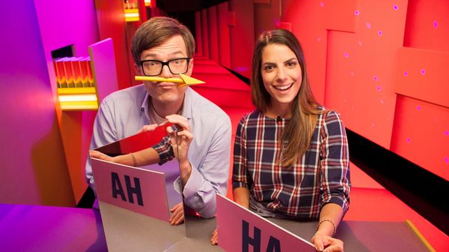 Bild: WDR/Thorsten Schneider Clari und Ralph beschäftigen sich heute mit "Wissen macht Ah ha!"