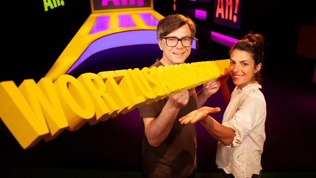 Bild: WDR/Thorsten Schneider Ralph und Clarissa beschäftigen sich dieses Mal mit dem Thema "Wortzusammensetzungswunderwelt"