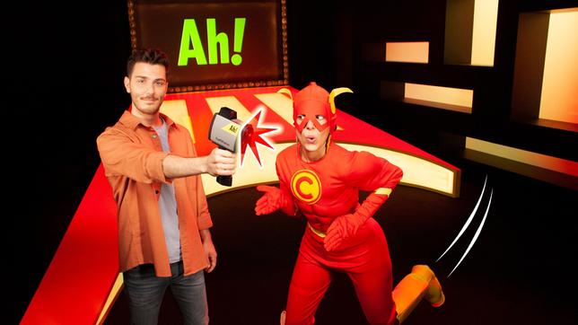Bild: WDR/Thorsten Schneider Tarkan und Clarissa beschäftigen sich dieses Mal mit dem Thema "Ganz schön schnell".