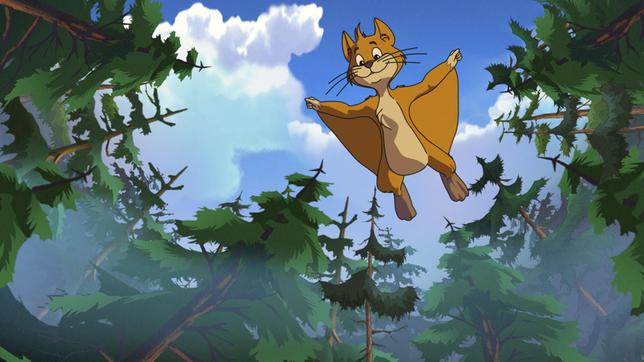 Bild: WDR/Ellipsanime Productions/Belvision Das Flughörnchen will mit Yakari spielen.
