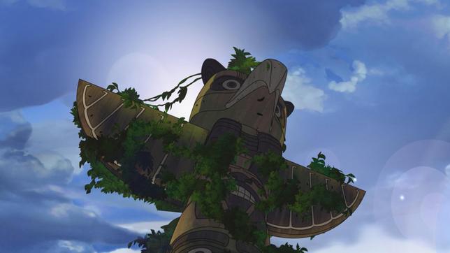 Bild: WDR/Ellipsanime Productions/Belvision Ein alter Totempfahl.