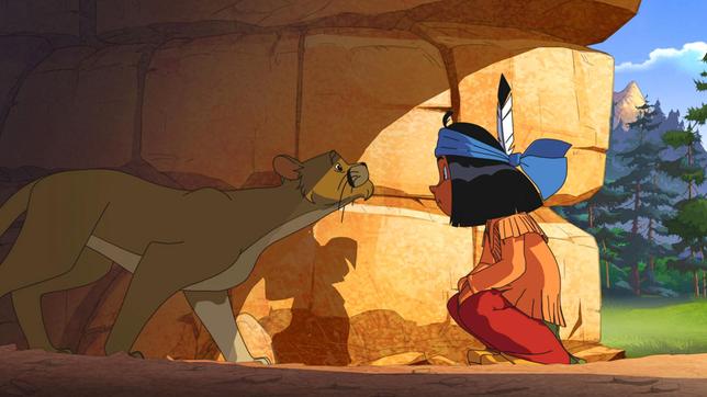 Bild: WDR/Ellipsanime Productions/Belvision Yakari hilft dem Puma Weiße Pfote.