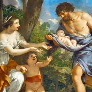 Faustulus findet Romulus -  Berrettini Pietro da Cortona