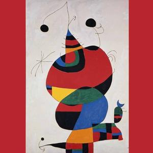 Bild "Frau, Vogel und Stern - Hommage an Picasso" von Joan Miro