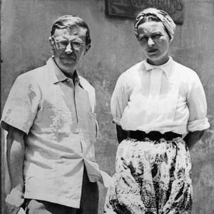 Jean-Paul Sartre und Simone de Beauvoir, 1950.