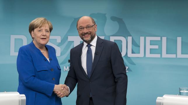 TV-Duell: Merkel gegen Schulz