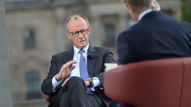 Friedrich Merz beim Sommerinterview 2025
