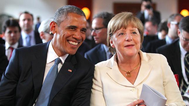 Bild: picture alliance / dpa/Karl-Josef Hildenbrand US-Präsident Barack Obama und Bundeskanzlerin Angela Merkel