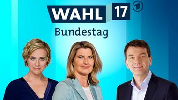 Bild: ARD/Thorsten Jander/Thomas Kierok/Herby Sachs Tina Hassel und Caren Miosga und Jörg Schönenborn