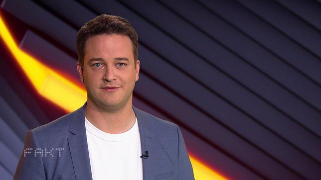 Der Moderator im Studio