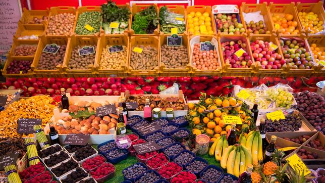 Bild: pa Gemüse am Wochenmarkt