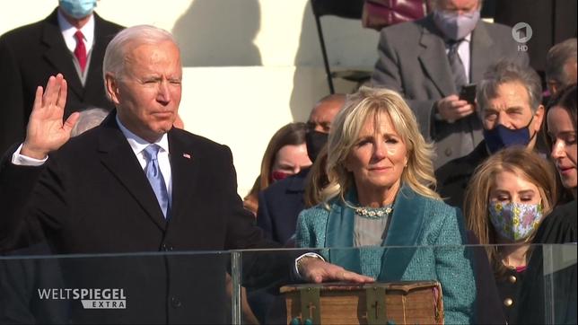 Joe Biden bei seiner Vereidigung als US-Präsident