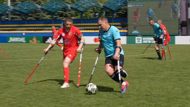 Ukraine: Kriegsversehrte spielen Fußball