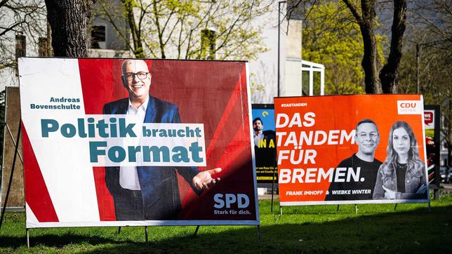 Bürgerschaftswahl: Wahlplakate in Bremen