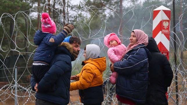 Migranten an der polnischen Grenze