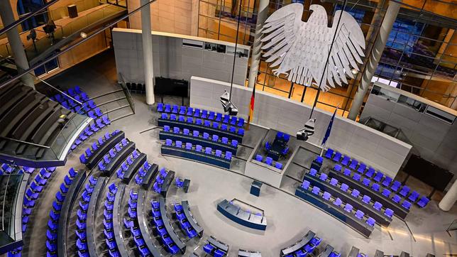 Plenarsaal im Bundestag