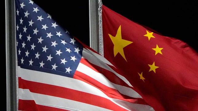 China, USA, Flaggen