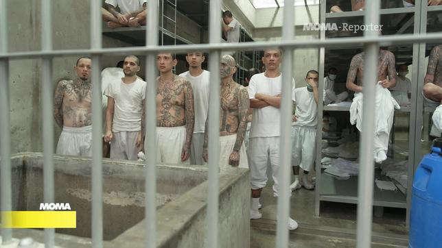 Gefangene im Centro de Confinamiento del Terrorismo (CECOT) in El Salavador
