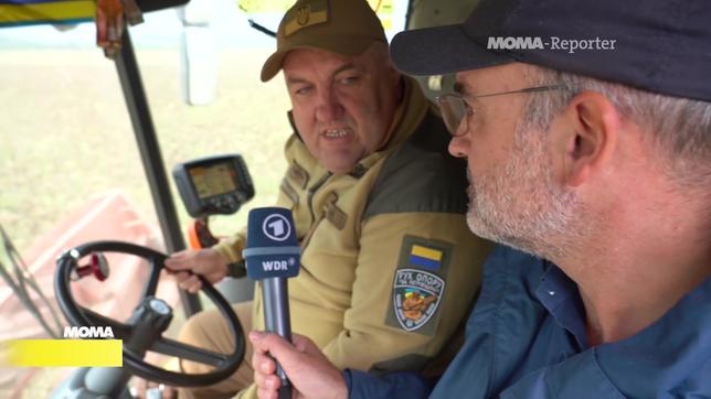 MOMA-Reporter Michael Heussen, Landwirt Ukraine Oleksandr Povoroznyuk