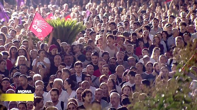 Großkundgebung der Oppositionspartei CHP zum 100. Tag der Verhaftung von Imamoğlu.