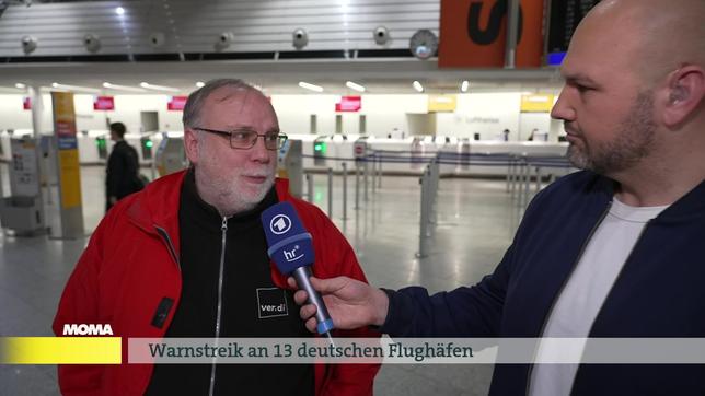 Verdi-Vertreter Matthias Venema, Reporter jakob Schaumann 