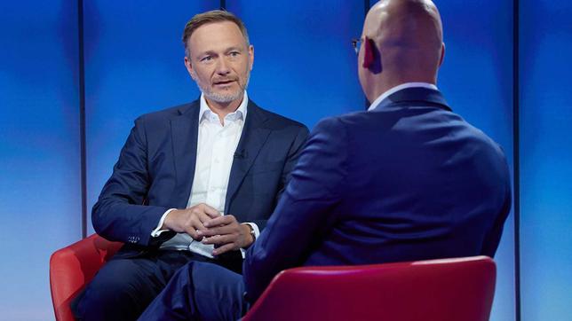 Bundesfinanzminister Christian Lindner, FDP, im ARD-Sommerinterview