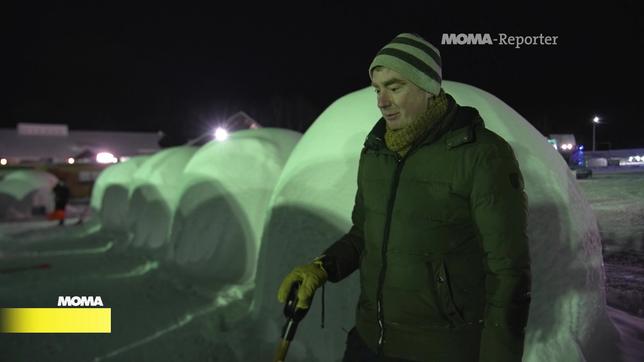 MOMA-Reporter Ulrich Mendgen übernachtet in einem Iglu
