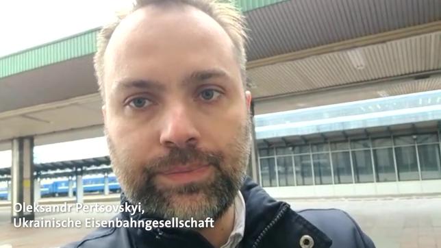 Oleksandr Pertsovskyi, Ukrainische Eisenbahngesellschaft