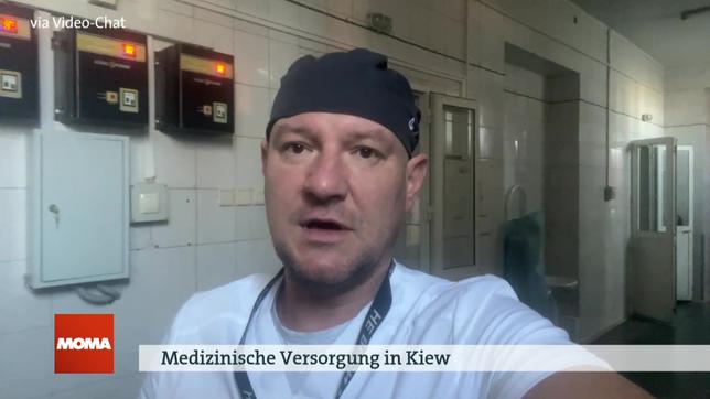 Sergii Dubrov, Anäthesist an einem Krankenhaus in Kiew