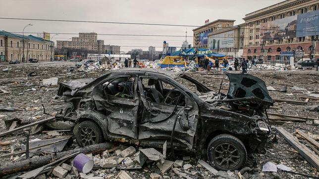 Verwüstungen in Kiew