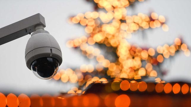 Videoüberwachung auf dem Weihnachtsmarkt