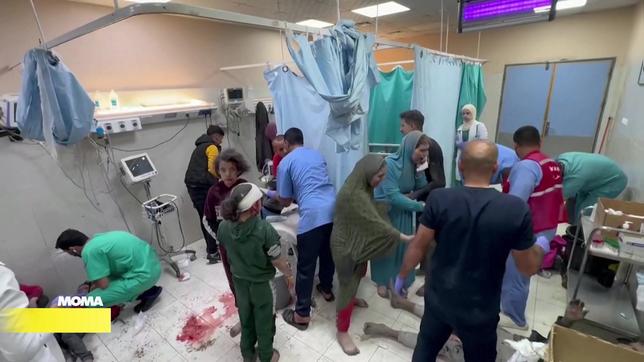 Verletzte in einem Krankenhaus in Chan Yunis im Süden des Gazastreifens
