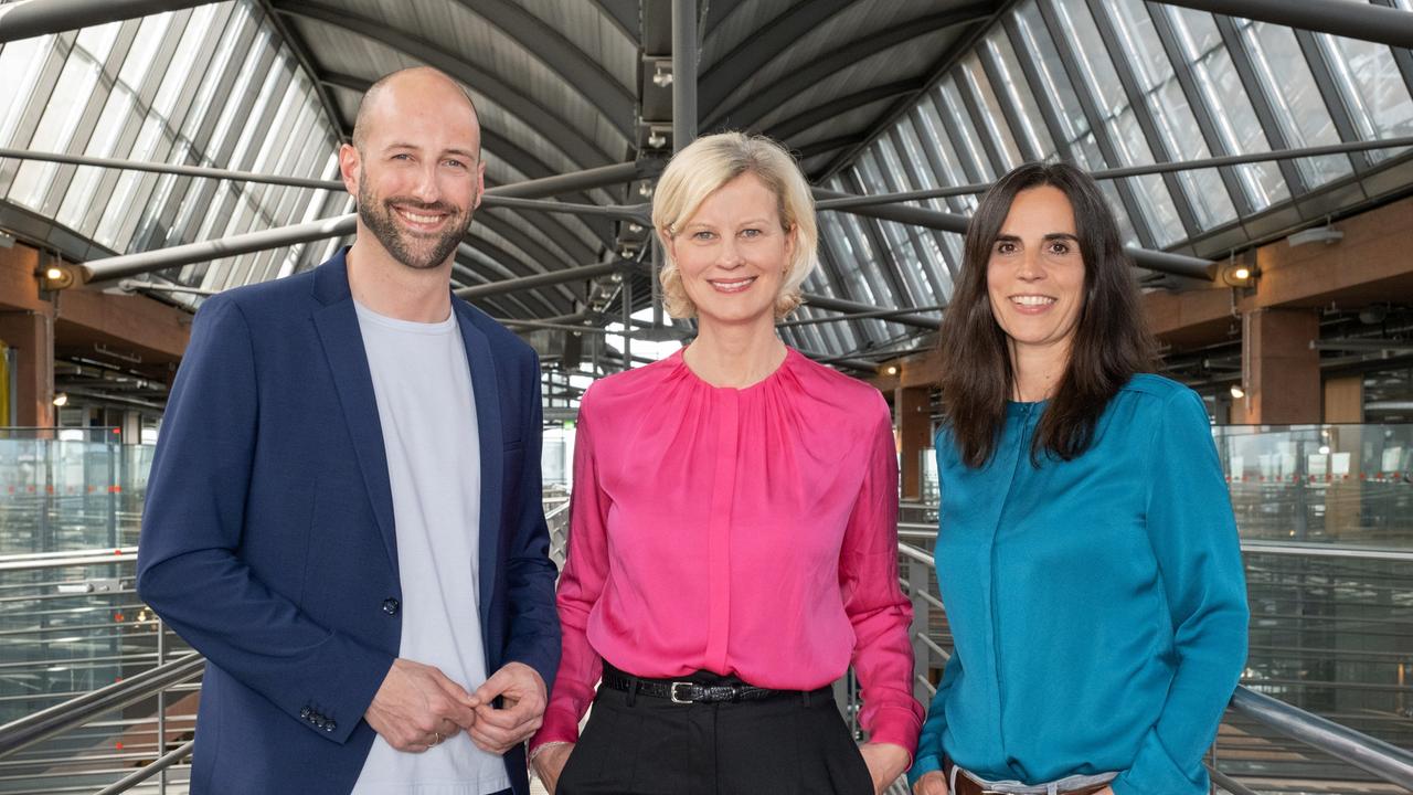 Beate Philipp, Julia Diehl, Redaktionsleitung ARD-Morgenmagazin,  Simon Pützstück, stellv. Redaktionsleiter