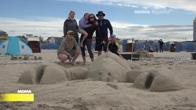 Sandburgenwettberwerb an der Ostsee: Team "Hummer" hat gewonnen