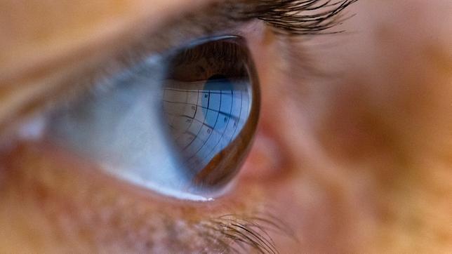 Bild: dpa Bildschirm spiegelt sich in einem Auge