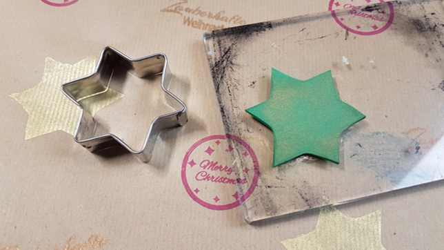 Bild: WDR Stempel, Weihnachten, basteln