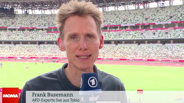 Frank Busemann, ARD-Experte, live von den Olmpischen Spielen in Tokio