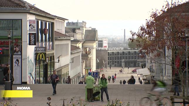 Erste Fußgängerzone Deutschlands: die Treppenstarße in Kassel